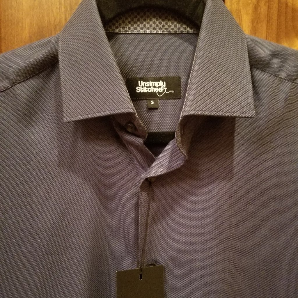 Brand New Unsimply Stitched Navy ButtonUp Shirt